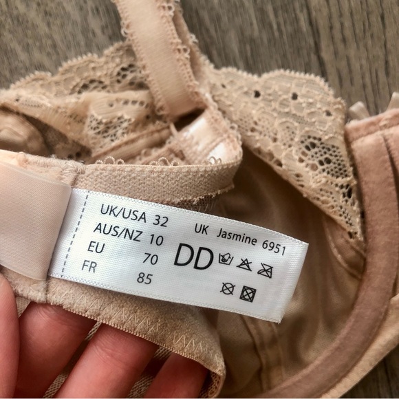Panache Jasmine Balconnette Bra 32DD Beige Nude - Picture 4 of 5